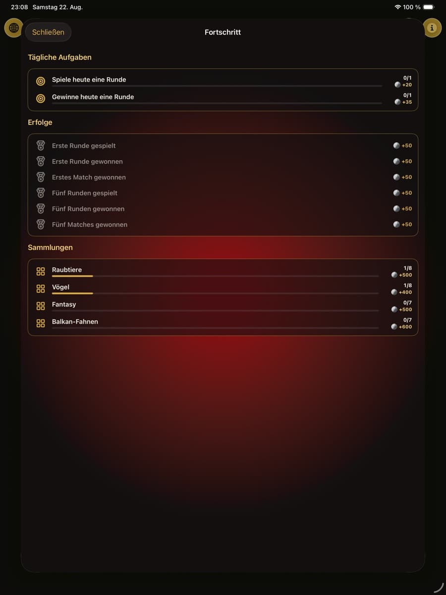 Zhol: Fortschritt